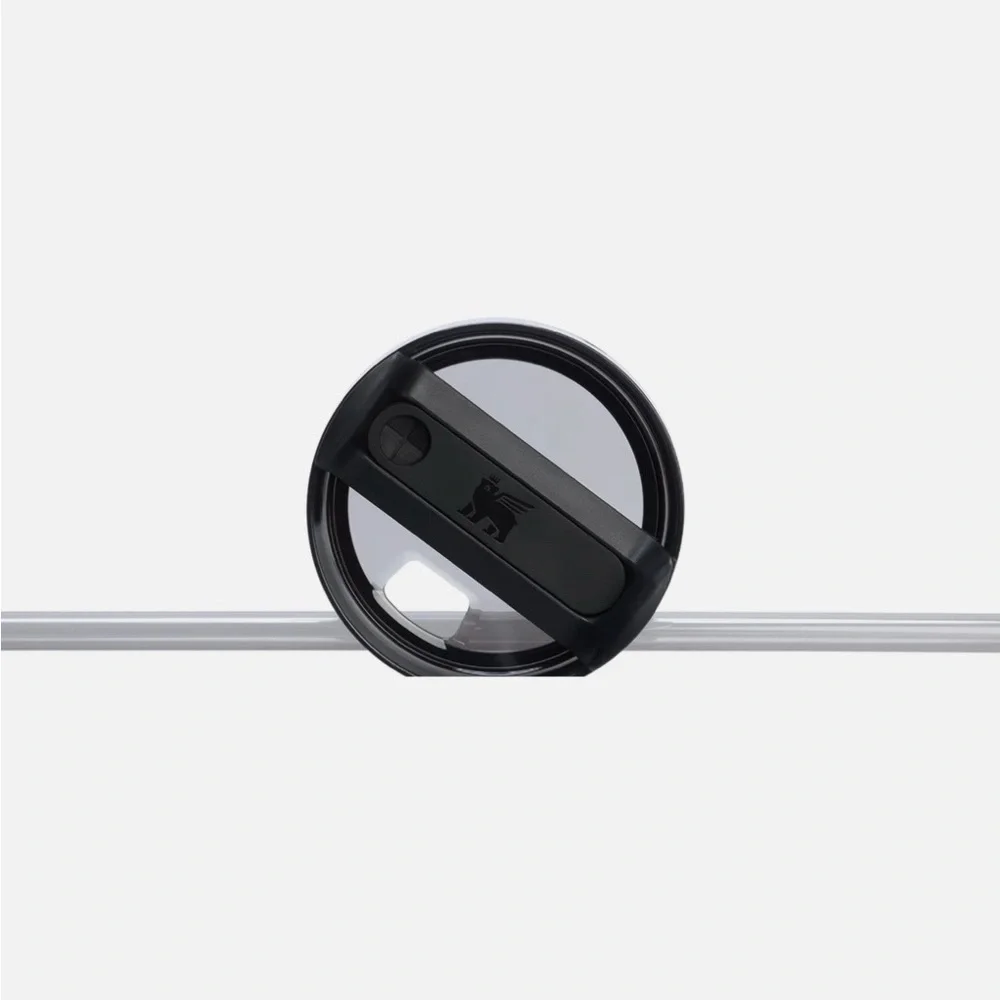 Stanley x CALIA Patterned Quencher Tumbler 40oz Black Green with Handle & Straw - Picture 3 of 6